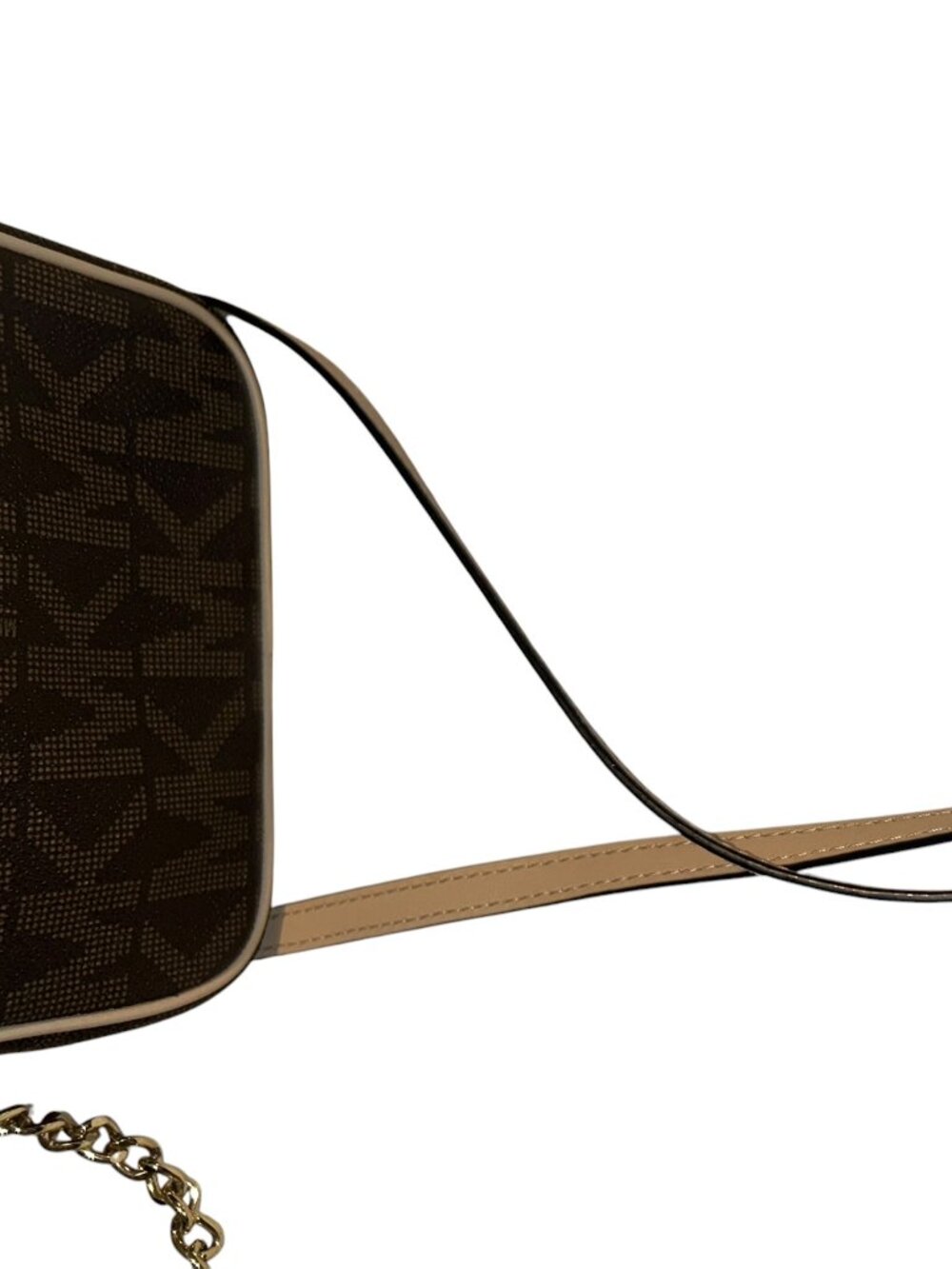 MICHAEL Michael Kors Brown Logo Crossbody with Gold Accent - Picture 3 of 3